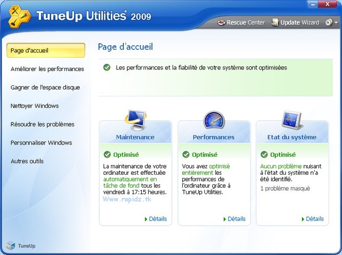 TuneUp Utilities 2009 Fr + Serial + Keygen